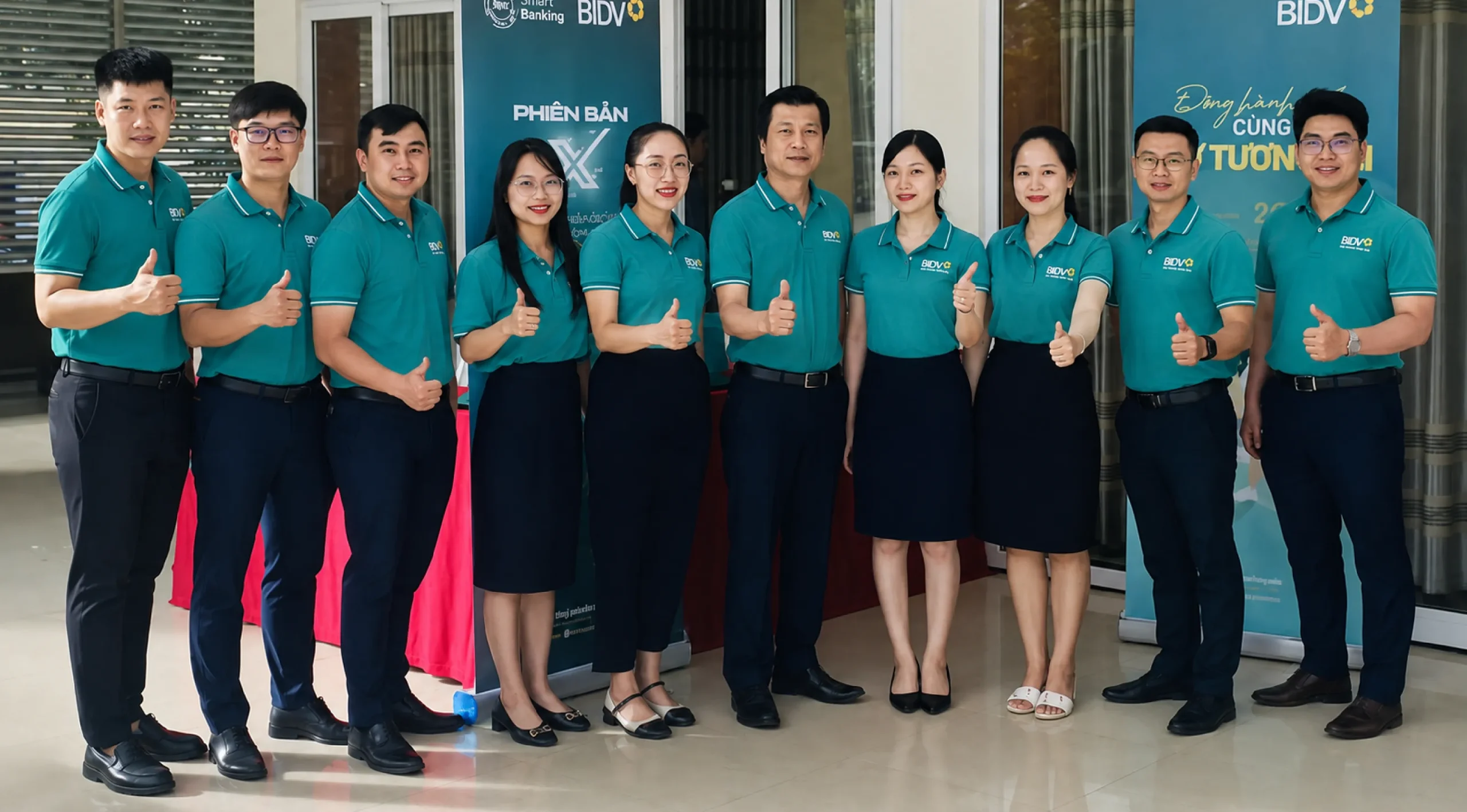 Dự án đồng phục doanh nghiệp BIDV Đồng bộ hình ảnh đội ngũ