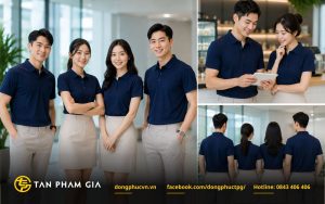 Mẫu áo phông đồng phục polo cổ sơ mi