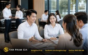 Áo sơ mi đồng phục cho bán lẻ và nhân viên thường xuyên gặp khách hàng
