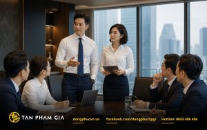 Áo sơ mi đồng phục cho doanh nghiệp văn phòng