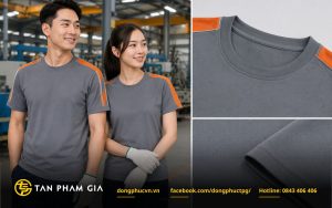 Áo thun đồng phục công nhân độ bền cao