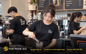 Đồng phục cho nhân viên F&B (quán cafe, trà sữa, nhà hàng nhượng quyền)