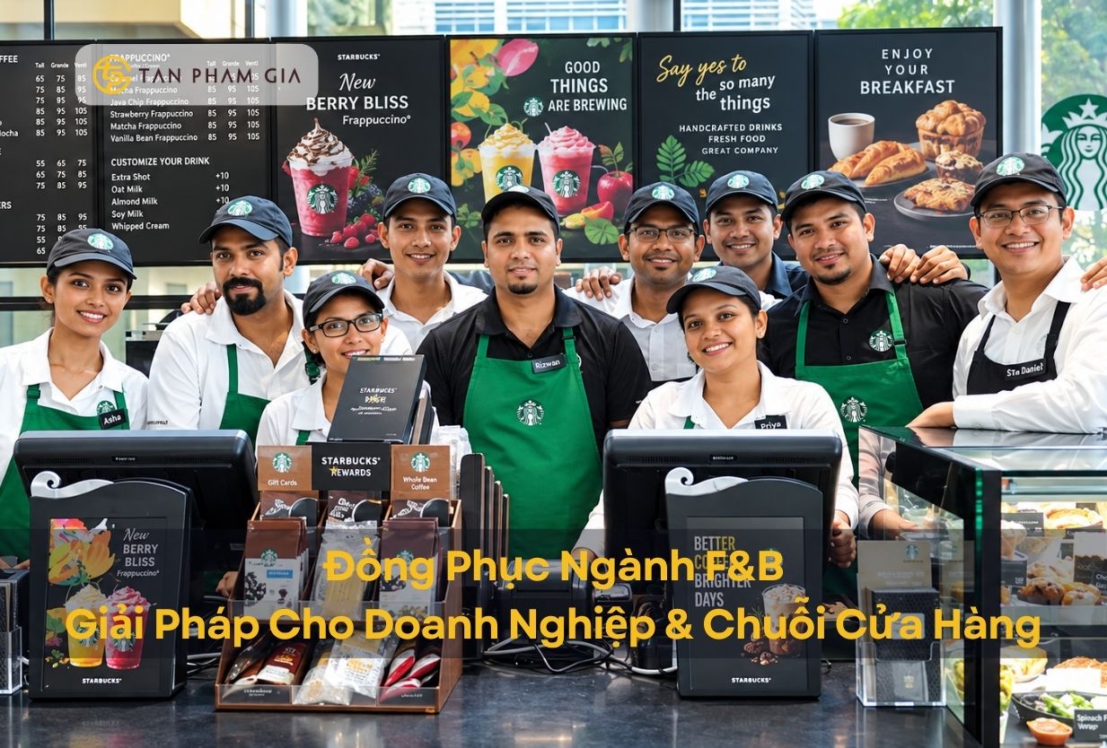 Đồng Phục Ngành F&B – Giải Pháp Đồng Bộ Hình Ảnh & Vận Hành