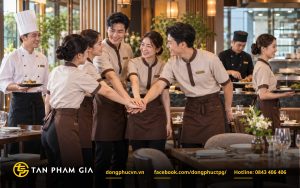 Đồng phục nhân viên nhà hàng giúp tăng tự tin, gắn kết