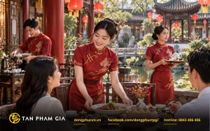 Đồng phục nhân viên nhà hàng Trung Hoa