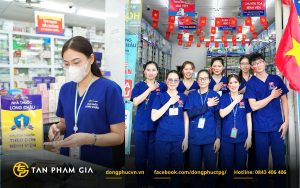 Đồng phục y tế cho chuỗi nhà thuốc Long Châu