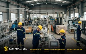Mẫu đồng phục bảo hộ lao động cho nhà máy và xưởng sản xuất