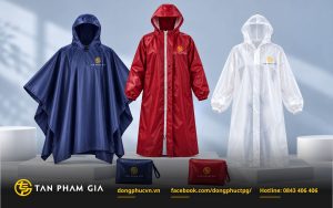 Áo mưa in logo làm quà tặng quảng cáo