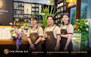 Áo polo đồng phục quán cafe lịch sự, chỉn chu