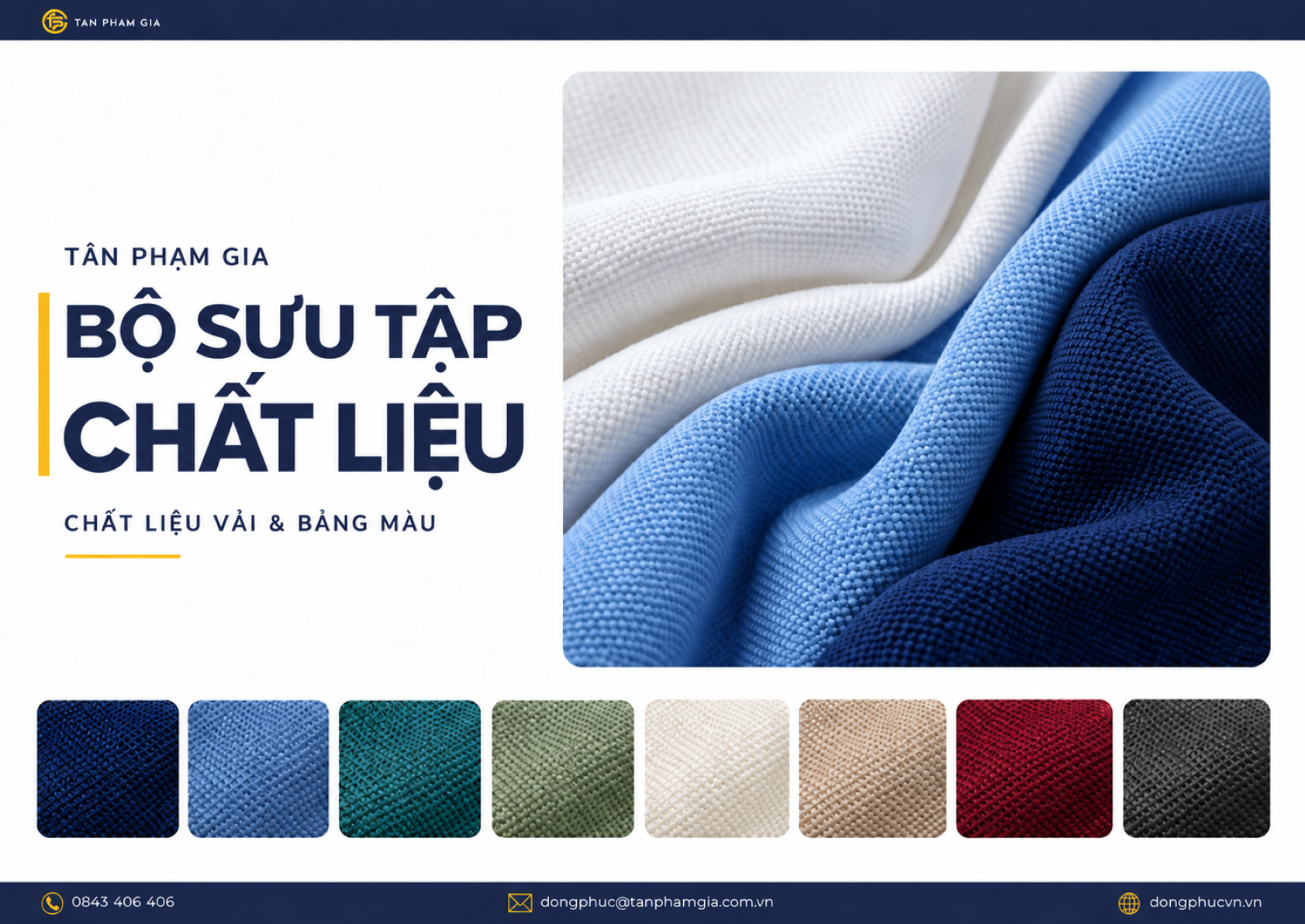 13 Loại Chất Liệu Vải May Áo Polo Đồng Phục