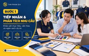 Bước 1: Tiếp nhận yêu cầu và phân tích nhu cầu đồng phục