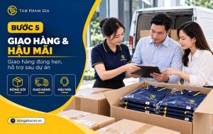 Bước 5: Nghiệm thu, bàn giao và hỗ trợ sau dự án