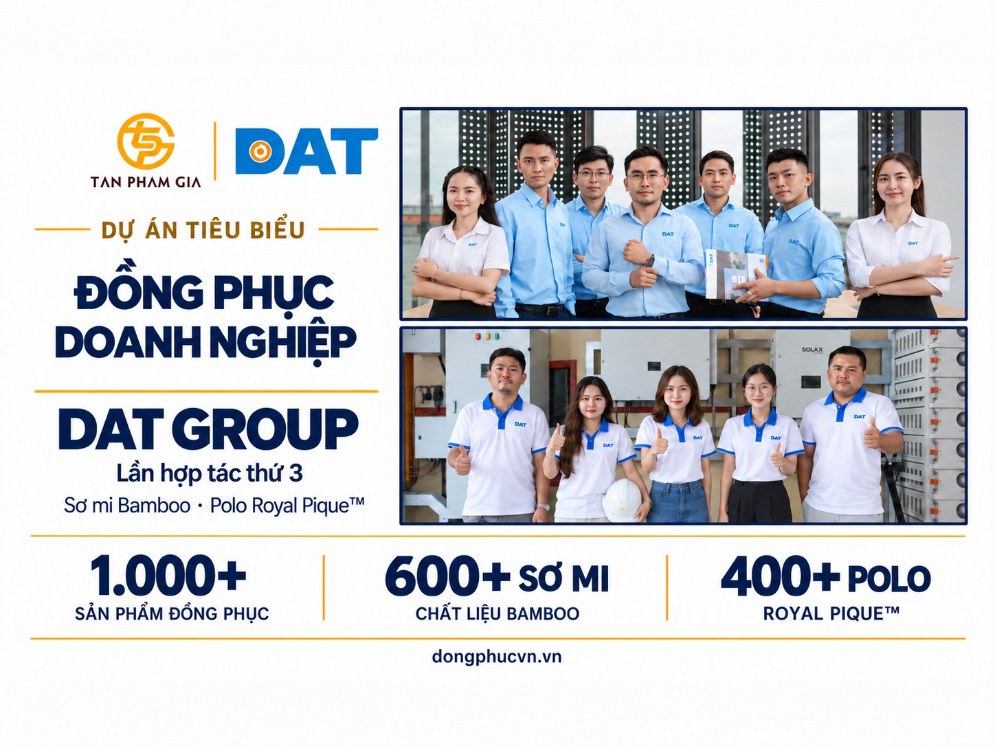 Case study đồng phục doanh nghiệp DAT Group
