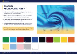 Chất liệu vải Micro Grid Air™