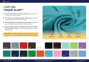 Chất liệu vải Piqué Slub™