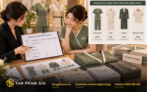 Chi phí còn phụ thuộc số lượng đồng phục nhân viên Spa cần đặt may