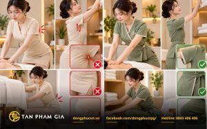Chọn kiểu dáng đồng phục đẹp nhưng bỏ qua tính vận động của nhân viên