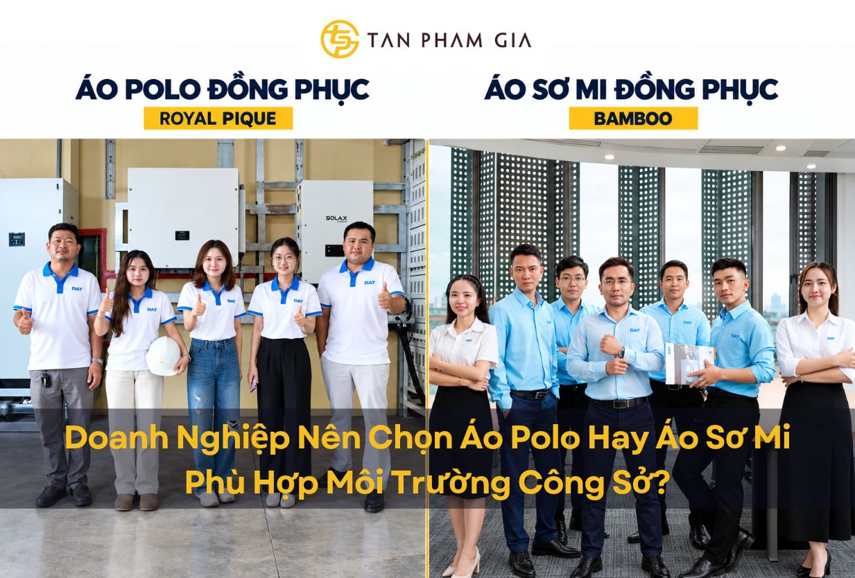 Doanh Nghiệp Nên Chọn Áo Polo Hay Áo Sơ Mi Đồng Phục