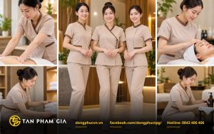 Đồng phục Spa gọn gàng, thoải mái khi làm việc
