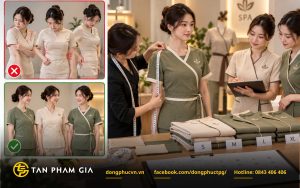 Không chuẩn hóa bảng size trước khi đặt may đồng phục Spa số lượng lớn