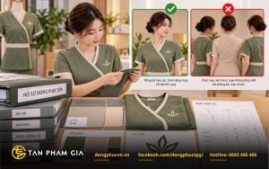 Không lưu mẫu chuẩn, gây sai lệch khi đặt bổ sung đồng phục Spa cho nhân sự mới