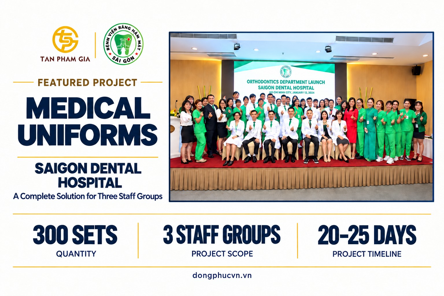 Saigon Dental Hospital medical uniform case study