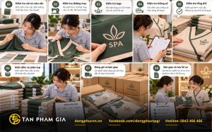 Tiến hành kiểm soát (QC) và bàn giao đồng phục Spa