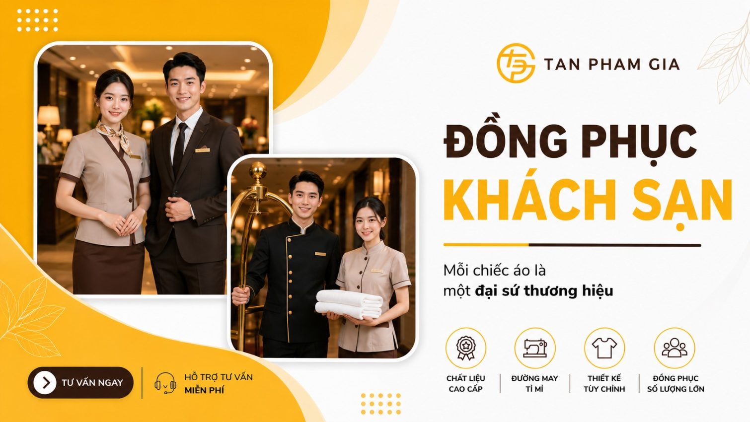 Đồng phục khách sạn chuẩn khách sạn 5 sao