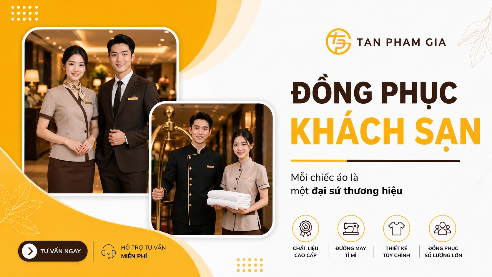 Đồng phục khách sạn chuẩn khách sạn 5 sao