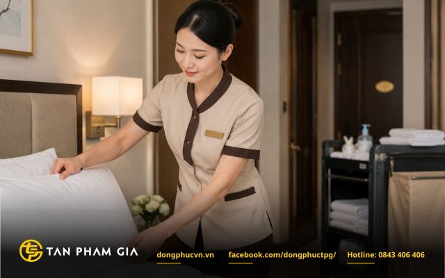 Đồng phục nhân viên buồng phòng khách sạn