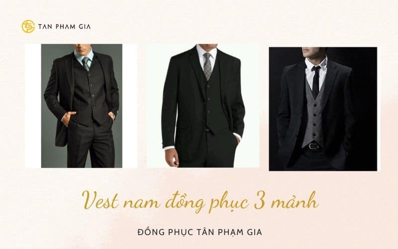 Vest nam đồng phục 3 mảnh