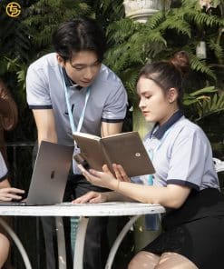 áo thun đồng phục màu xám