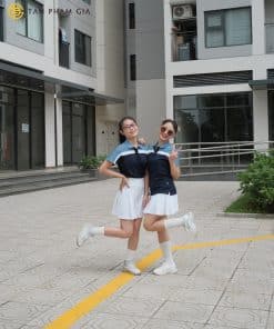 Áo thun đồng phục màu xanh đen