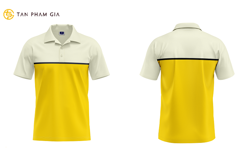 Áo thun trơn màu vàng Áo thun trơn màu vàng