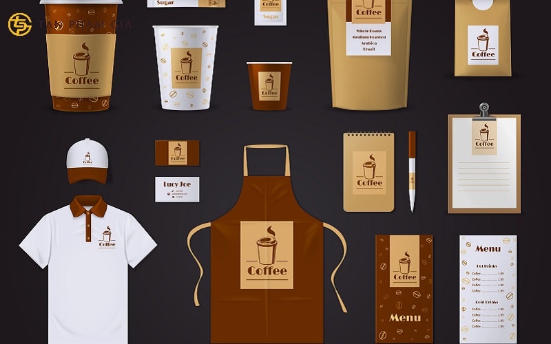 áo thun đồng phục màu nâu nhạt