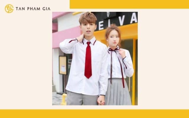 áo sơ mi trắng đồng phục học sinh