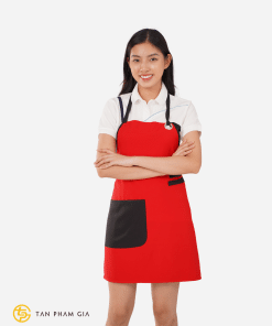 Đồng phục tạp dề màu đỏ