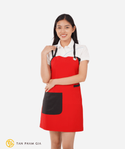 Đồng phục tạp dề màu đỏ