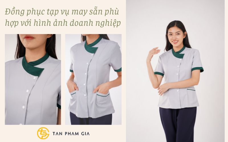 Đồng phục tạp vụ may sẵn Hà Nội