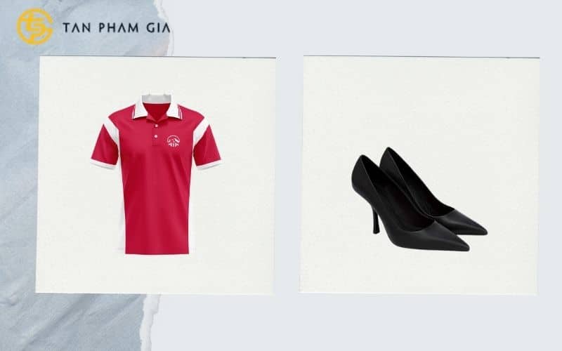 Đồng phục công ty bảo hiểm phối với giày cao gót Đồng phục công ty bảo hiểm phối với giày cao gót