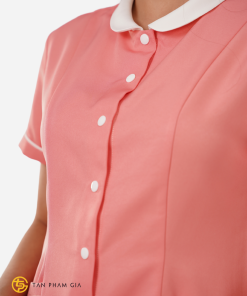 Đồng phục spa màu cam hồng