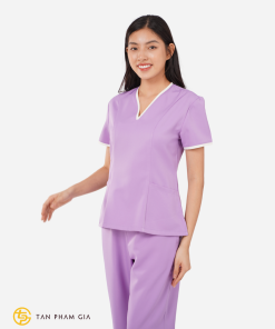 Đồng phục spa màu tím