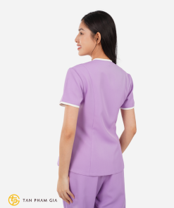 Đồng phục spa màu tím