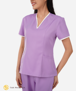 Đồng phục spa màu tím