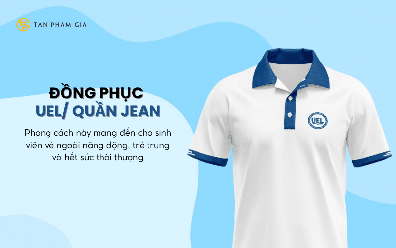 a white and blue shirt with blue text