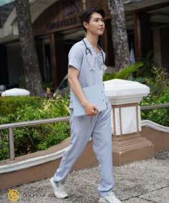 Đồng phục điều dưỡng màu xám