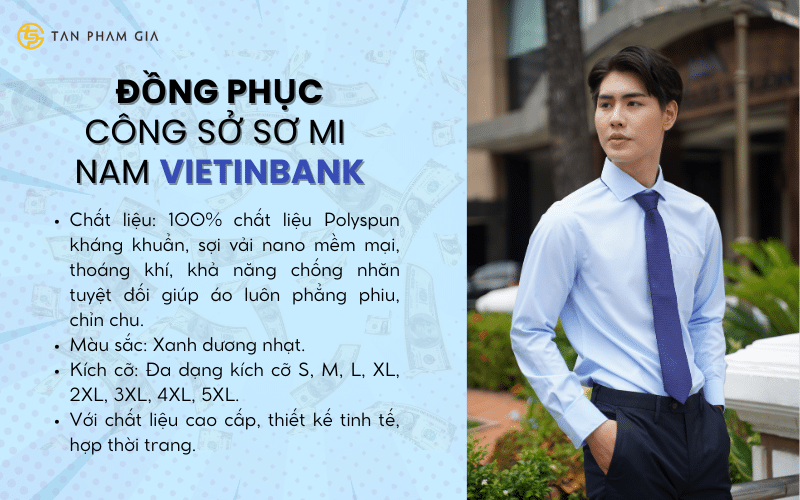 Đồng phục sơ mi nam Vietinbank