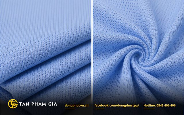 Vải poly cá sấu CoolDry Pique tại Đồng Phục Tân Phạm Gia