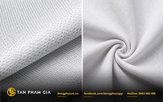 Vải poly cá sấu Royal Pique tại Đồng Phục Tân Phạm Gia
