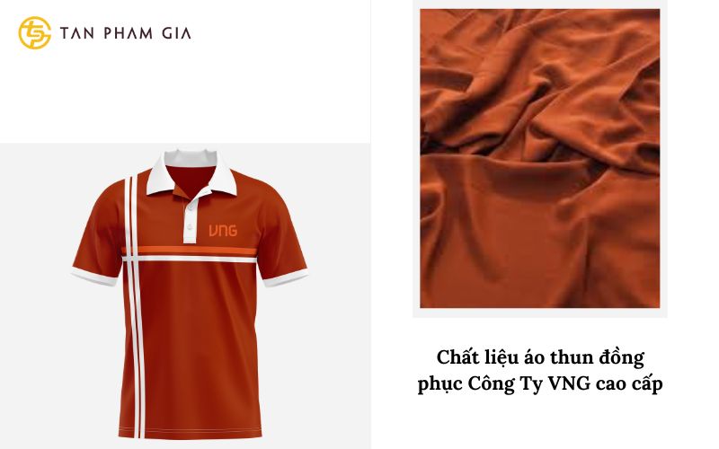Chất liệu áo thun đồng phục Công Ty VNG cao cấp
